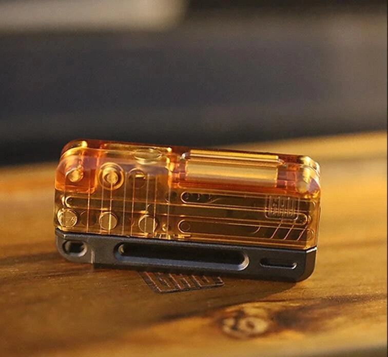 GAO Studio PC RlFLE-5 Mechanical Rebound Push Slider EDC Decompress Toys Gift 07FC0E-D4 - KOEEK