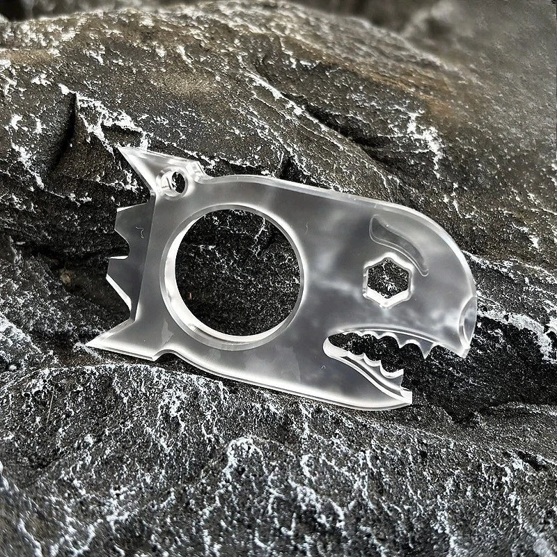 Titanium alloy Shark - Zirconium EDC multi-purpose tool Window breaker pry bar 07FC0E-D4 - KOEEK