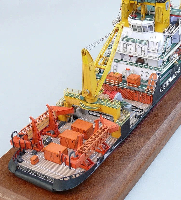 1/250 Mellum Coast Guard Pollution Control Paper Model DIY No Accs No Stand 07FC0E-D4 - KOEEK