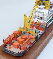 1/250 Mellum Coast Guard Pollution Control Paper Model DIY No Accs No Stand 07FC0E-D4 - KOEEK