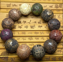 20mm Natural Wood Colorful Prayer Beads Men Woman Buddha Bracelet  Jewelry 07FC0E-D4 - KOEEK