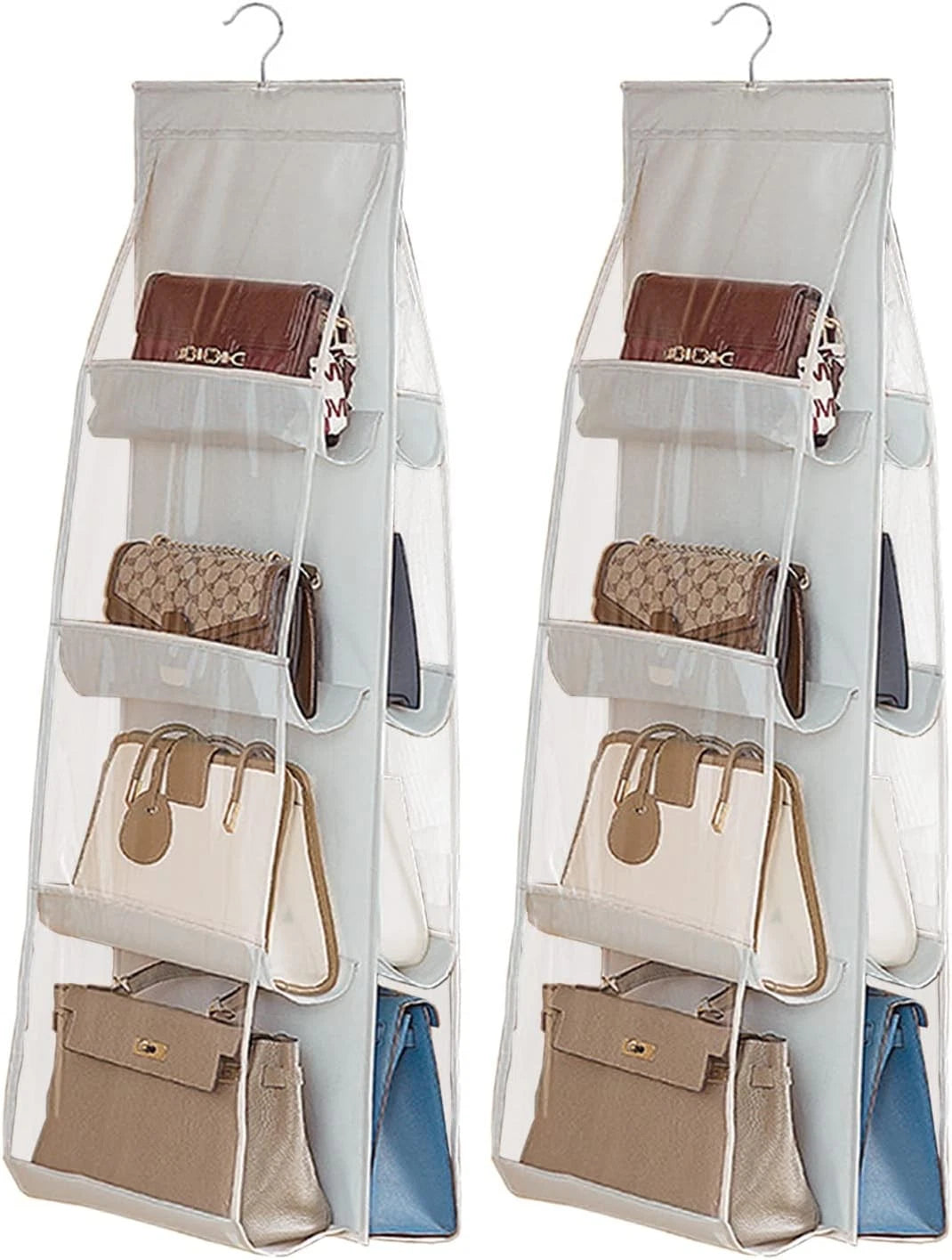 2-piece hanging storage bag Dimensions: 45.7 L x 14.1 W (2 light gray) 07FC0E-D4 - KOEEK
