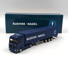 1:87 Mercedes-Benz Truck Kuehne+Nagel Container Trailer Alloy Model Display 07FC0E-D4 - KOEEK