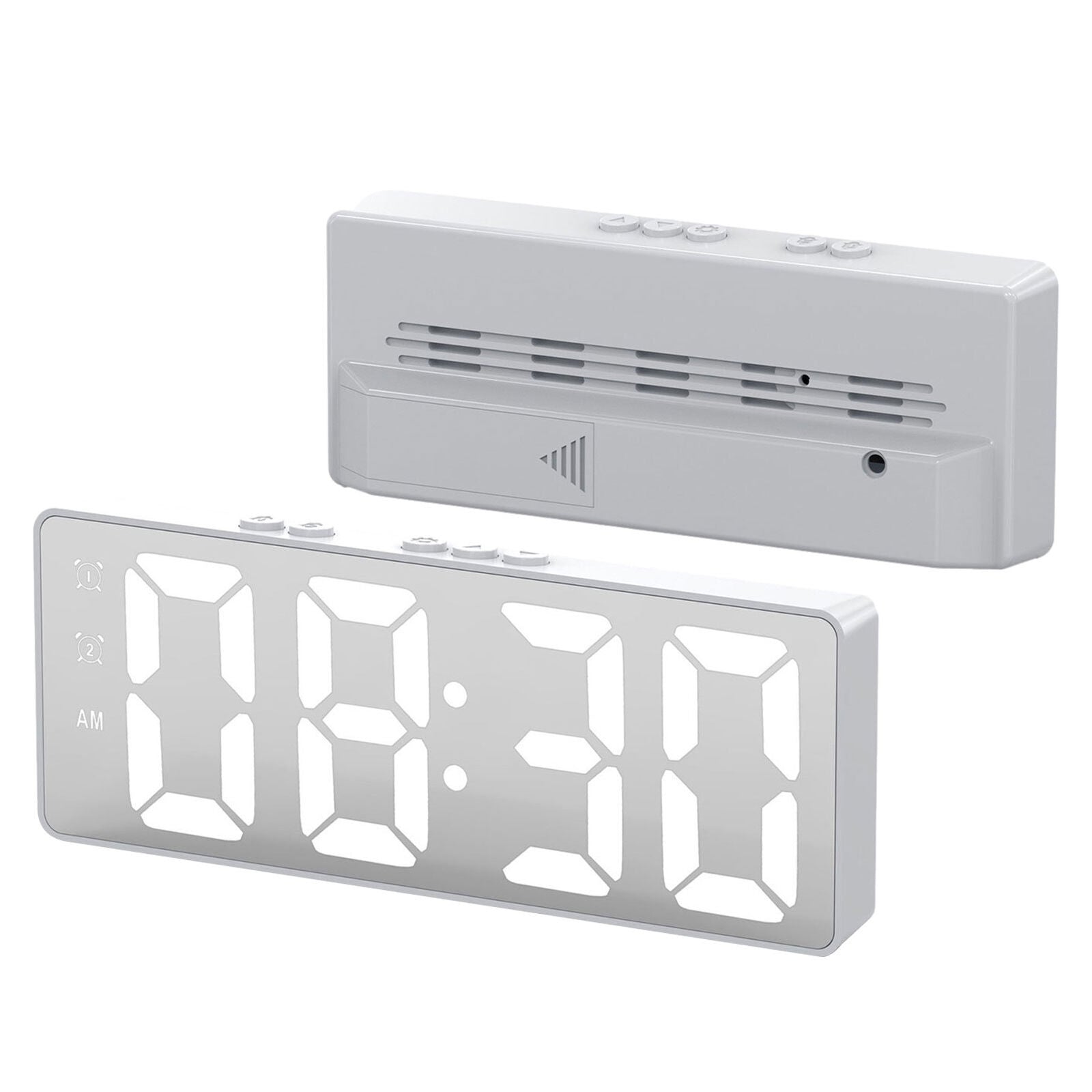 new Bedroom LED Electronic Alarm Clock Small Wall Clock Dimmable With Temperature koeek - KOEEK