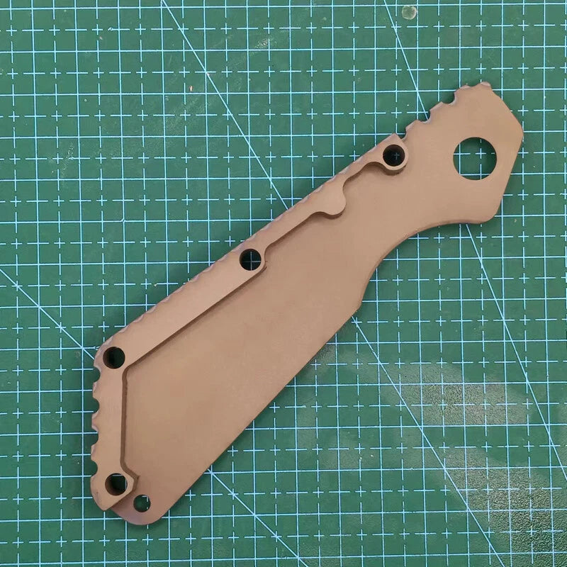 1 pcs Custom MadeTitanium Alloy Handle Scale For Strider SMF  Version Knives 07FC0E-D4 - KOEEK