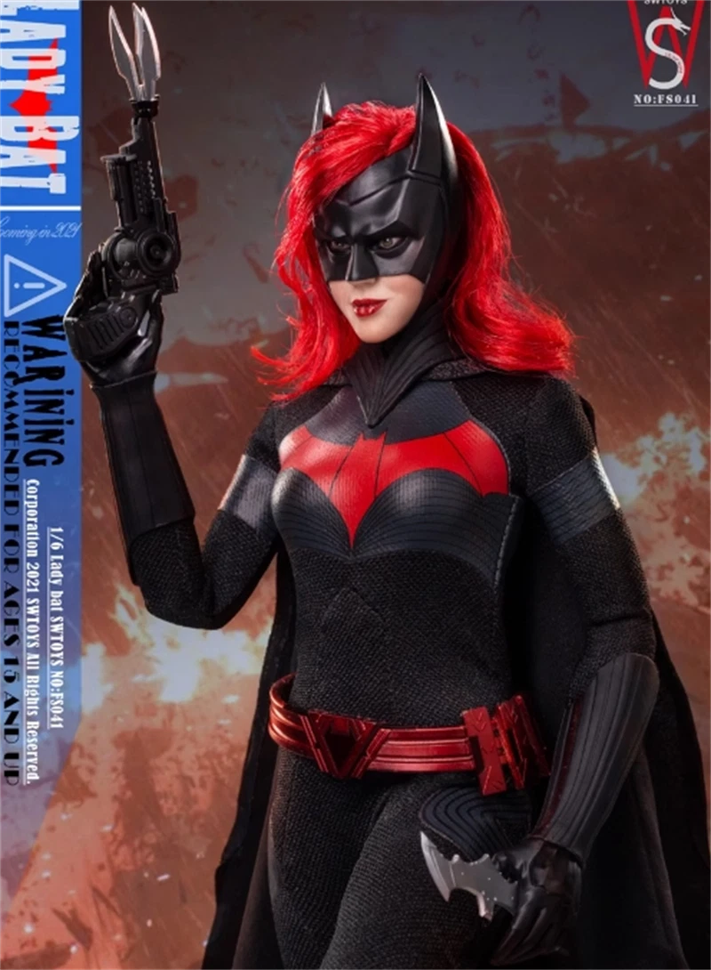 FS041 SWTOYS 1/6 Lady Bat Two Heads Action Figure Collectible Model Toy Gift 07FC0E-D4 - KOEEK
