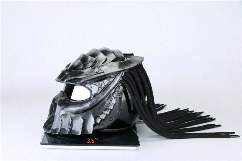 Predator Hand-painted Motorcycle Personality Full Face Laser Light Adult Helmet 07FC0E-D4 - KOEEK