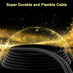 new RCA Cable 6 FT, 90 Degree Right Angle 2RCA to Stereo Audio Cable, 6FT 07FC0E-D4 - KOEEK