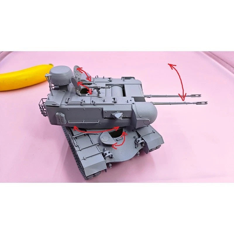 3D Printed 1/35 U.S. XM246 Self-Propelled Anti-Aircraft Cannon Model Kit 07FC0E-D4 - KOEEK