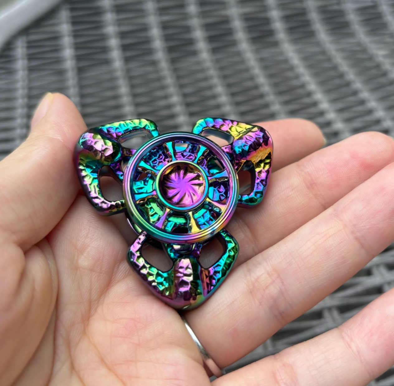 Fidget Spinner EDC Flame Butterfly Hand Spinner Stress Relief Toy Anxiety Toys 07FC0E-D4 - KOEEK