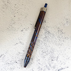 Titanium Damascus BallPoint Pen Signature Writing Pen Business Office Pocket Pen 07FC0E-D4 - KOEEK