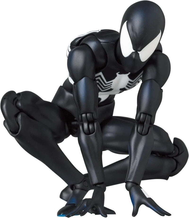 In Stock！ MAFEX No.147 Spider-Man Black Costume COMIC Ver. Action Figure CT Ver. 07FC0E-D4 - KOEEK