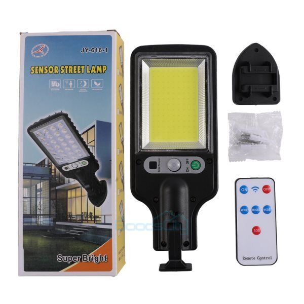 ny 1200000lm LED Solar Flood Light Security Bevægelsessensor Udendørs Yard Street Wall