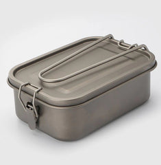 800ml Outdoor Survival Lightweight Pure Titanium Mess Tin Fast Cooking Mess Kit 07FC0E-D4 - KOEEK