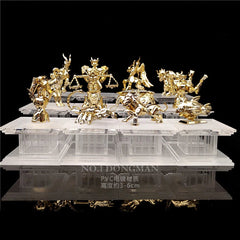 12PCS Gold Saint Seiya Myth Cloth Statue Figure Collectbles w/ Seprate Palace 07FC0E-D4 - KOEEK