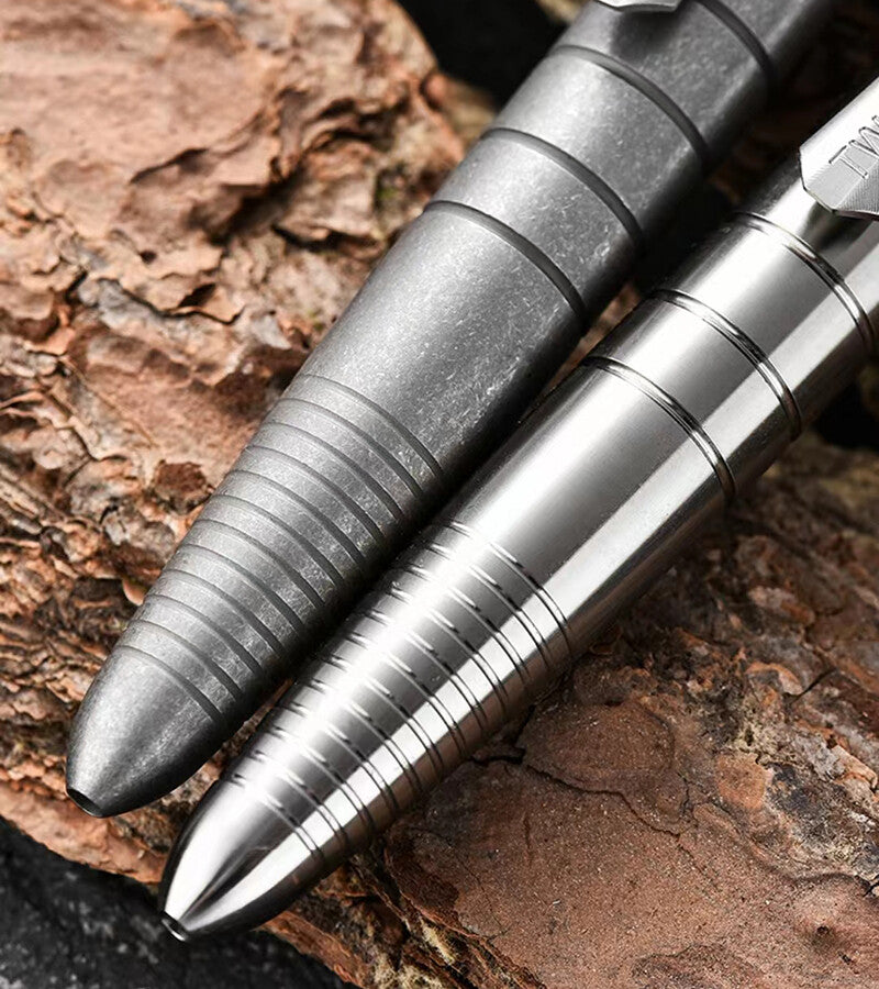 EDC Outdoor Titanium Alloy Ballpoint Signature Business Office Pen G2 Refills 07FC0E-D4 - KOEEK