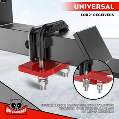 new Hitch Tightener Anti-Rattle Clamp - Heavy Duty Stabilizer for 1.25" Red 07FC0E-D4 - KOEEK