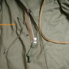WW2 U.S. Army M-1951 Fishtail Parka M51 Vintage Military Mens Trench Jacket Coat 07FC0E-D4 - KOEEK