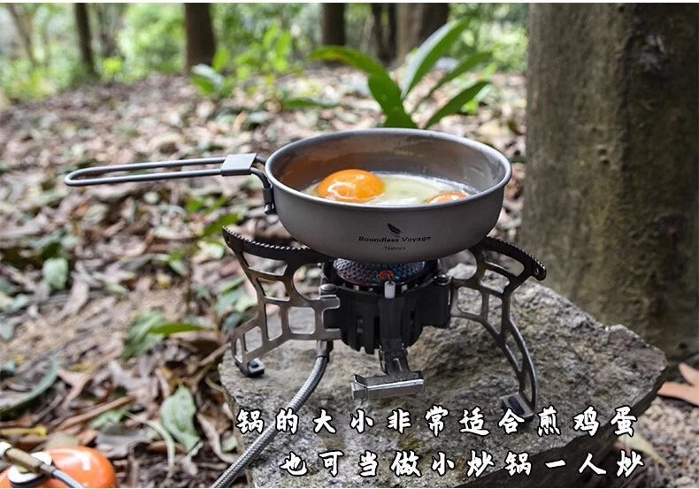 Titanium Frying Camping Plate Ultralight Outdoor EDC Cookware Skillet Griddle 07FC0E-D4 - KOEEK