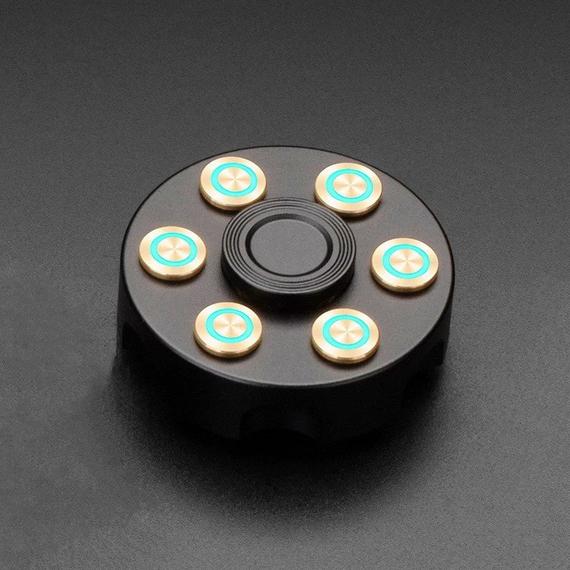 Revolver Clip Luminous Fidget Spinner EDC Metal Hand Spinner Adult Fidget Toys 07FC0E-D4 - KOEEK