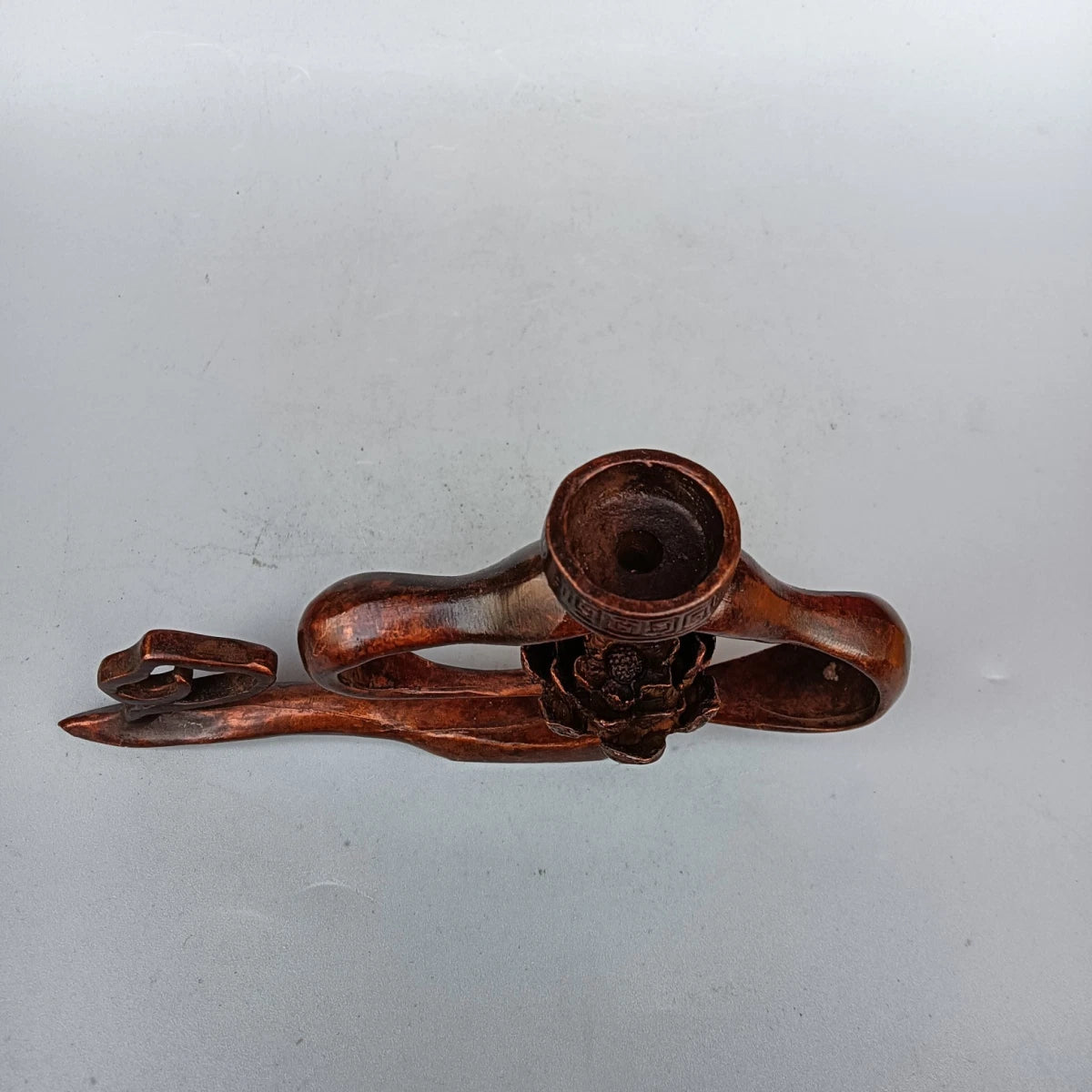 Copper Incense Burner Lotus Cloud Backflow Creative Home Decor Handcrafted 07FC0E-D4 - KOEEK