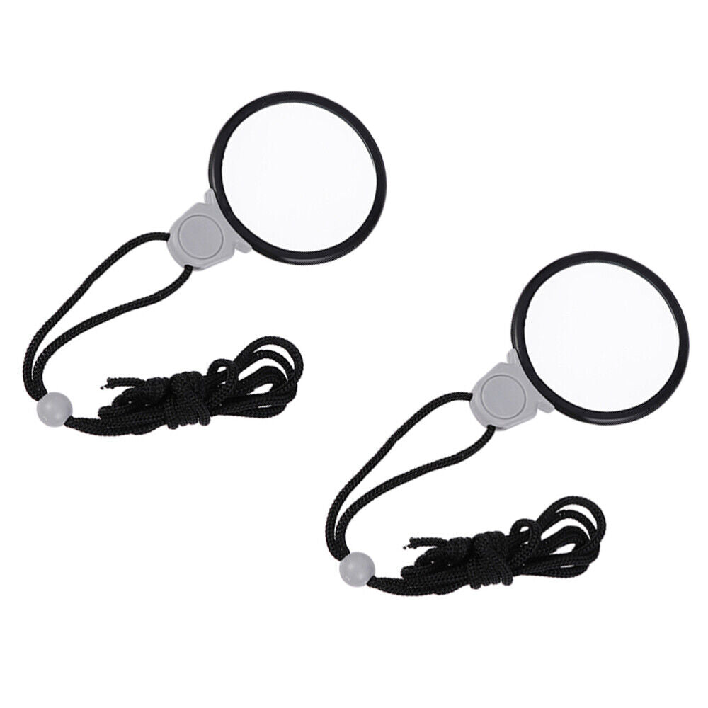 new 2Pcs Handheld 10x Magnifier Necklace Magnifiers Magnifying Monocle Necklace koeek - KOEEK