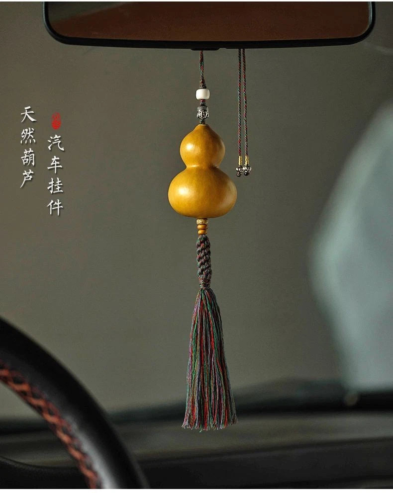 Natural Gourd Tassel Pendant Car Hanging Home Decor Ornament 07FC0E-D4 - KOEEK
