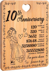 new 10 Year Anniversary Unique Gifts 11"L x 0.4"W, For 10th Wedding 07FC0E-D4 - KOEEK
