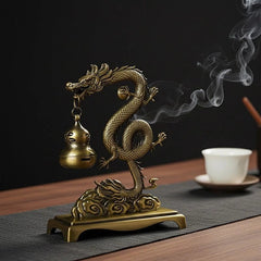 9*5.8*10cm Dragon Zodiac Hanging Incense Burner Chinese Style Home Decor Censer 07FC0E-D4 - KOEEK