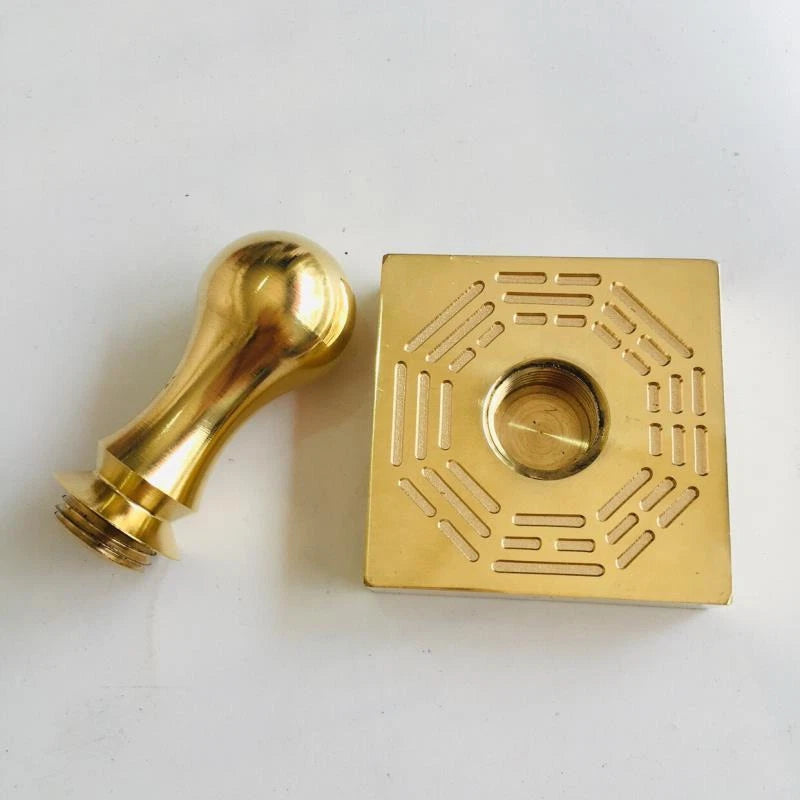 Taoist Dharma Seal Taoist Supplies Pure Copper Seal Taoist Amulet Supplies 07FC0E-D4 - KOEEK