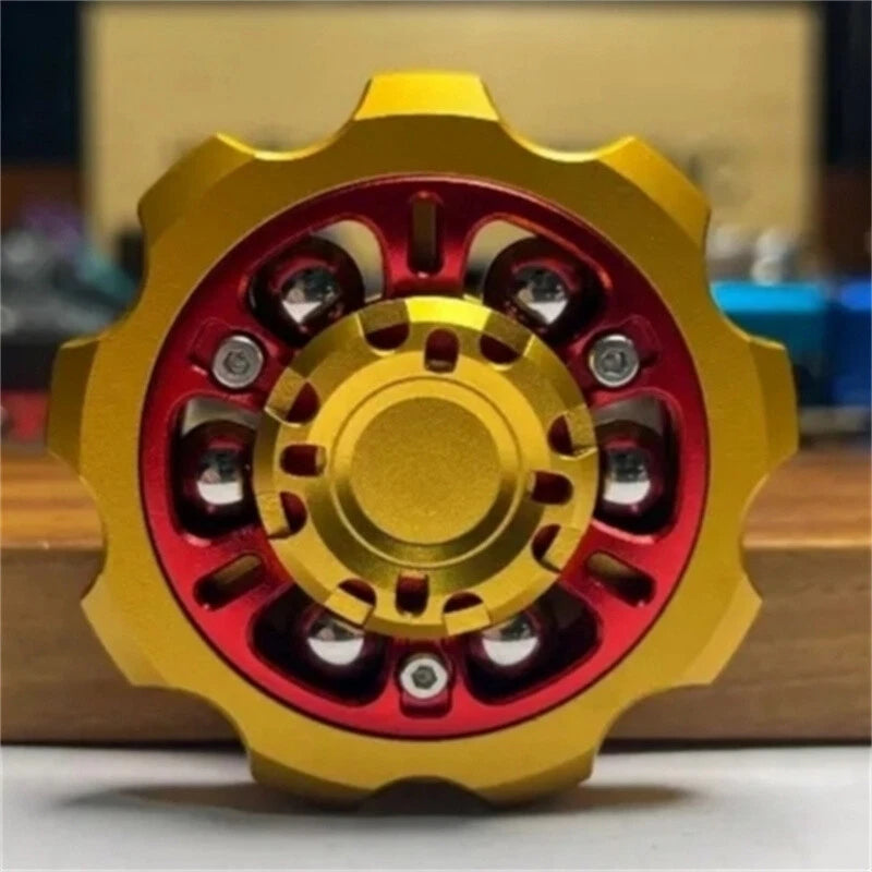 Gear Burst Metal Fidget Spinner Adult Fidget EDC Toys Hand Spinner ADHD Tool Toy 07FC0E-D4 - KOEEK