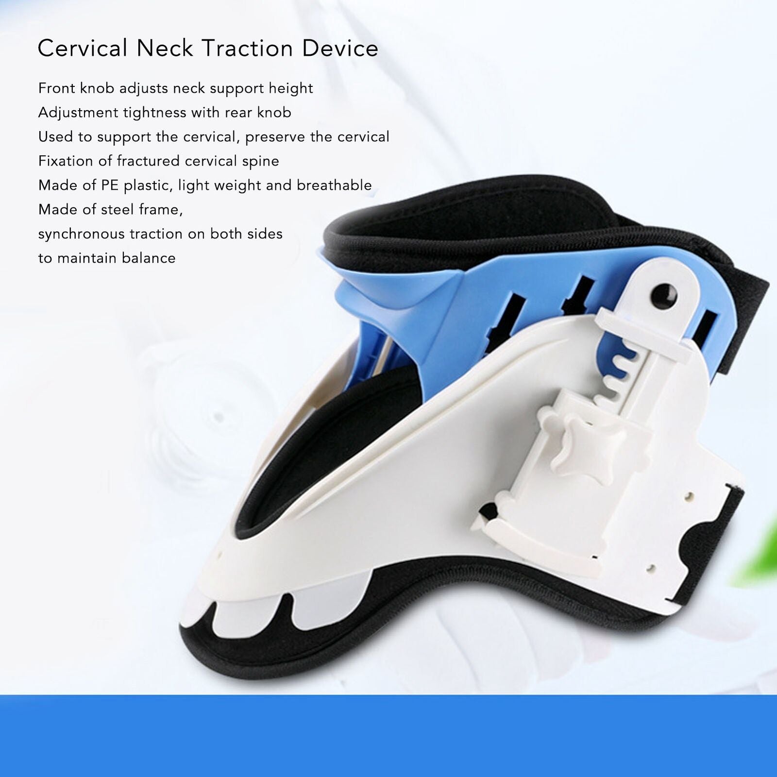 new Cervical Collar Neck Relief Traction Device Support Stretcher Pain Therapy HGF koeek - KOEEK