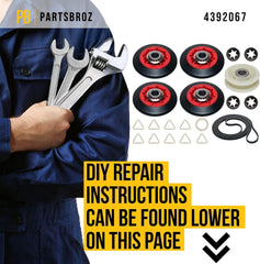 new PartsBroz 4392067 Dryer Repair Kit for Whirlpool As shown in the picture PARTSBROZ - KOEEK