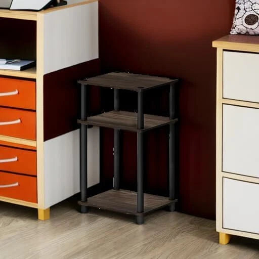 Just 3-Tier Turn-N-Tube End Table / Side Table / Night Stand / Bedside Table 07FC0E-D4 - KOEEK