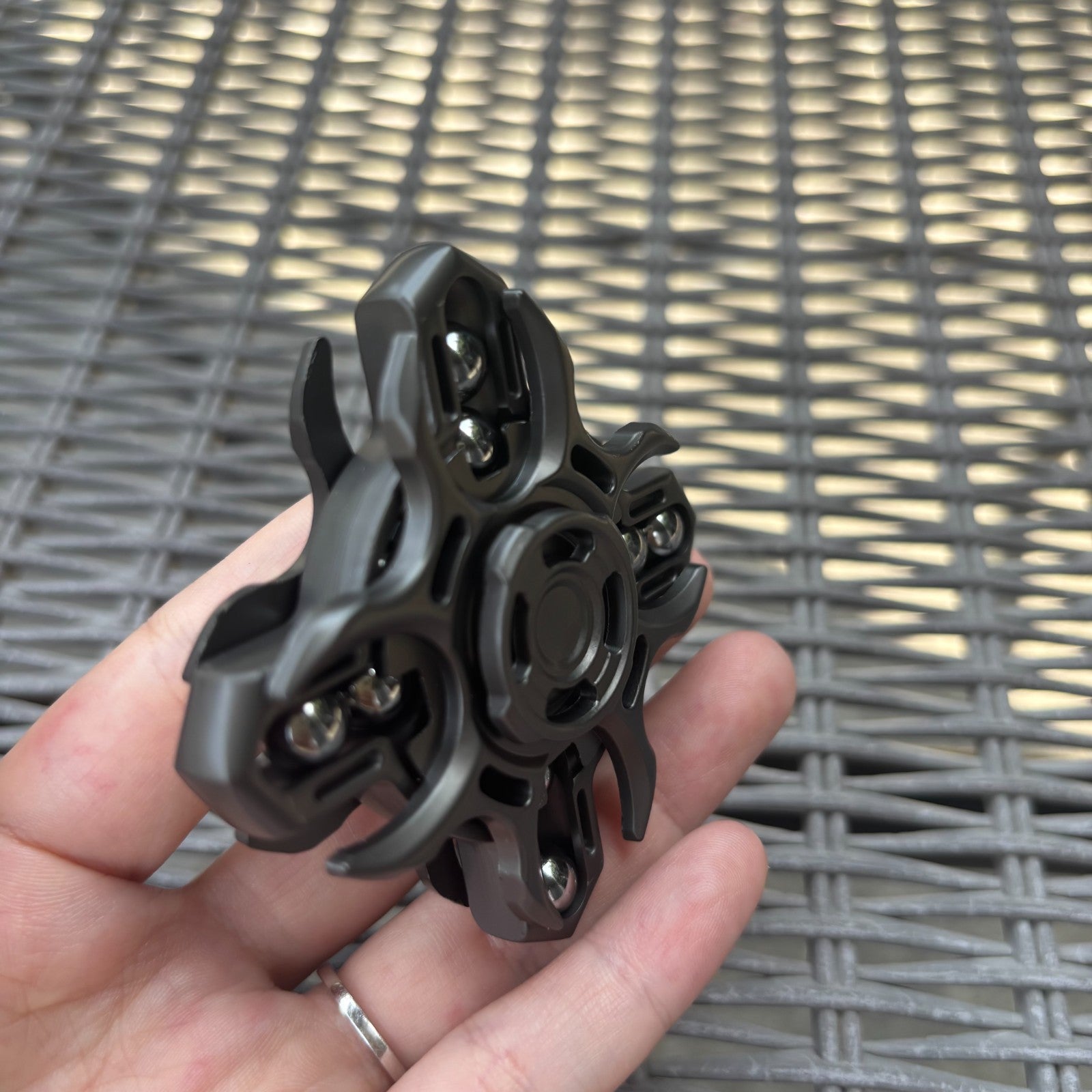 EDC Hand Spinner Fidget Spinner Double-Sided Linkage Stress Relief Toys 07FC0E-D4 - KOEEK