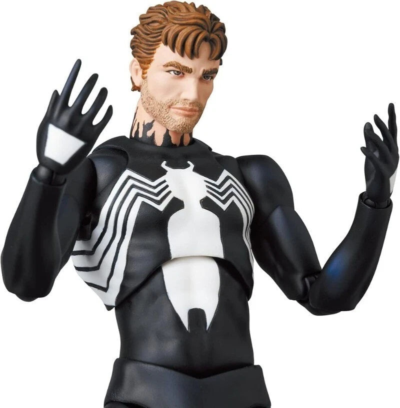 In Stock！ MAFEX No.147 Spider-Man Black Costume COMIC Ver. Action Figure CT Ver. 07FC0E-D4 - KOEEK