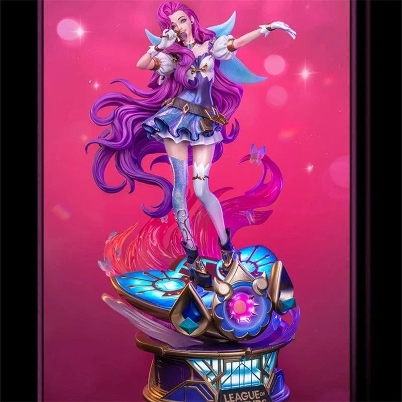 Official League of Legends Seraphine 1/4 LED Light GK Figure Resin Statue Model 07FC0E-D4 - KOEEK