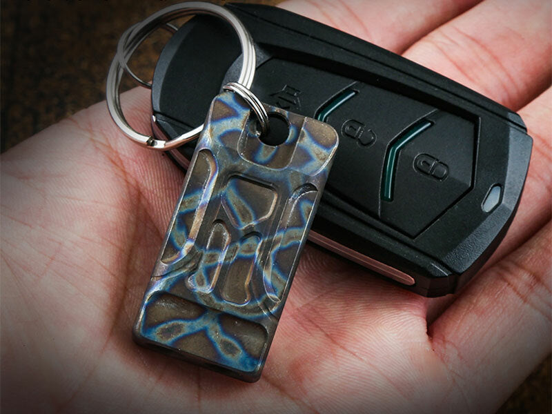 EDC Titanium Twin Tubes SOS Whistle High Frequency Outdoor Survival Pocket Tools EDC - KOEEK