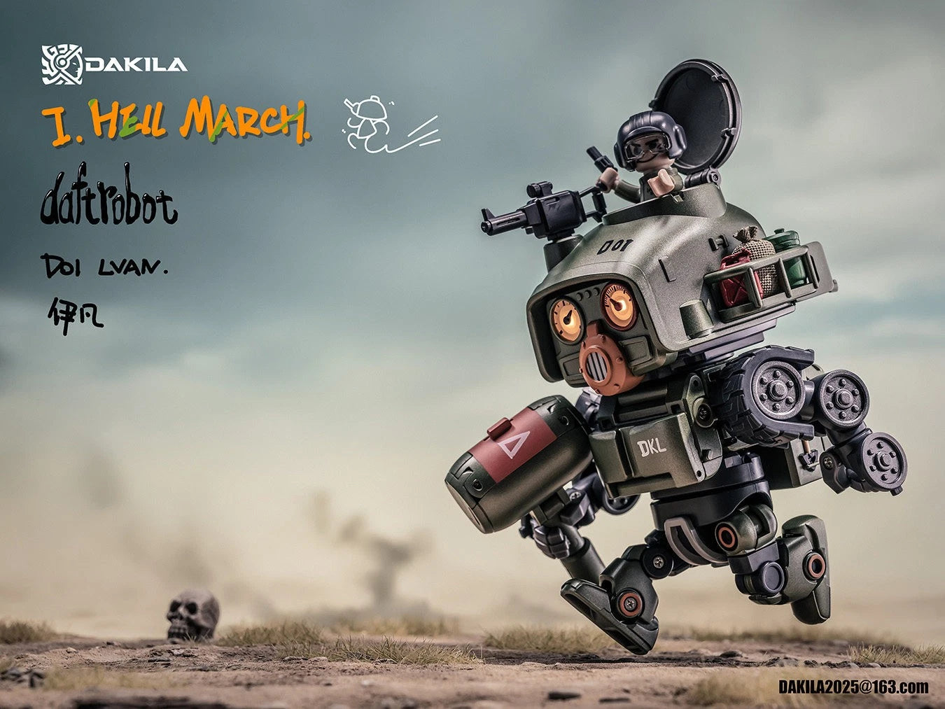 In Stock DAKILA DAFTBOTS D01 LVAN Ivan Robot Collectible Action Figure Model DAKILA - KOEEK