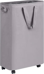 Slim Laundry Hamper with Wheels,Rolling Laundry Basket for Clothes,Small Laundry 07FC0E-D4 - KOEEK