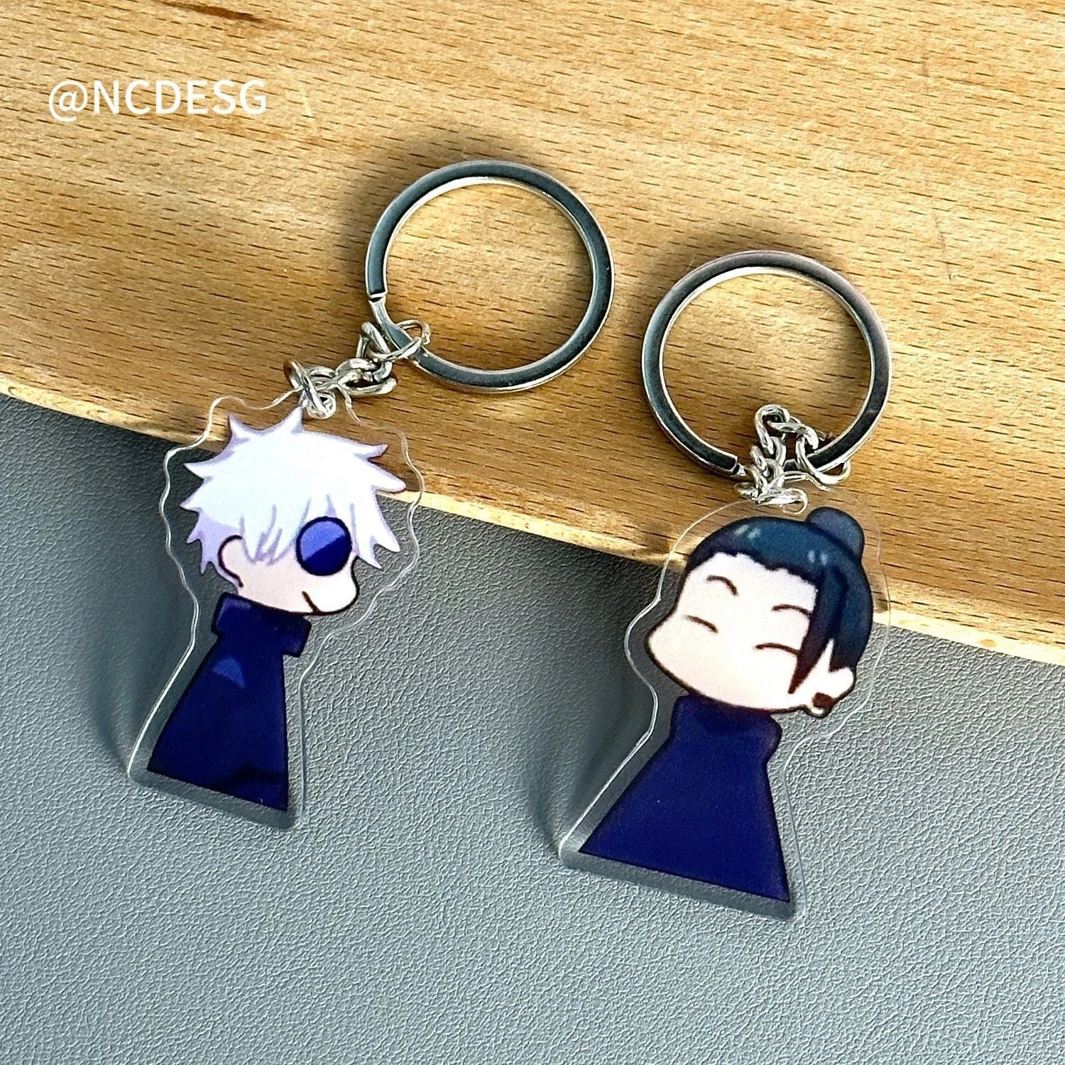 Jujutsu Kaisen Satoru Gojo Geto Suguru Keychain Key Anime Pendant Keyring Gift 07FC0E-D4 - KOEEK