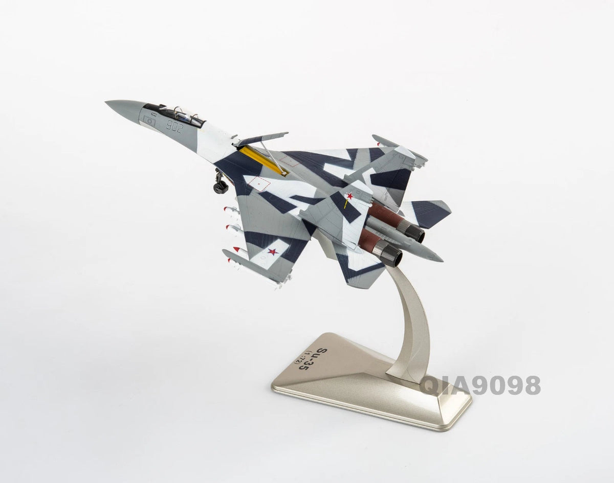 1/72 Scale Russian Sukhoi Su-35 Super Flanker Aircraft Metal Camouflage Model 07FC0E-D4 - KOEEK