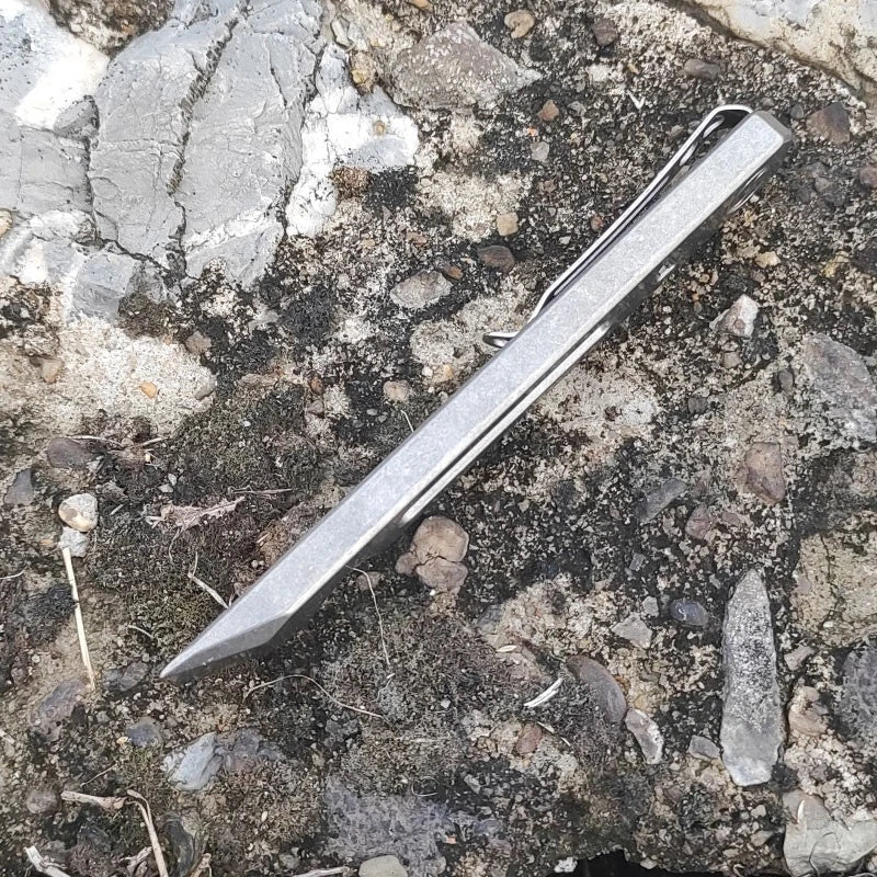 HotEDC Titanium Alloy Crowbar Deep Pocket Pry Bar  Bottle Opener Open Box Cutter 07FC0E-D4 - KOEEK