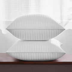 26 x 26 feather pillow cushion, soft cotton cover white cushion, 2 pcs. 07FC0E-D4 - KOEEK