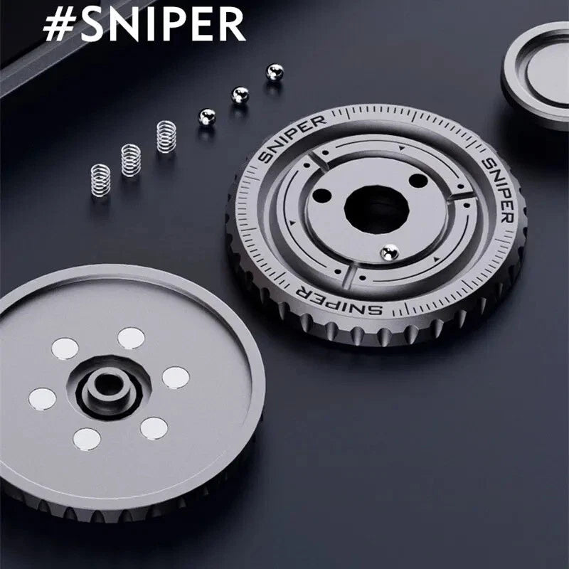 Sniper Mechanical Ratchet Fidget Spinner EDC Fidget Clicker Adult Fidget Toys 07FC0E-D4 - KOEEK