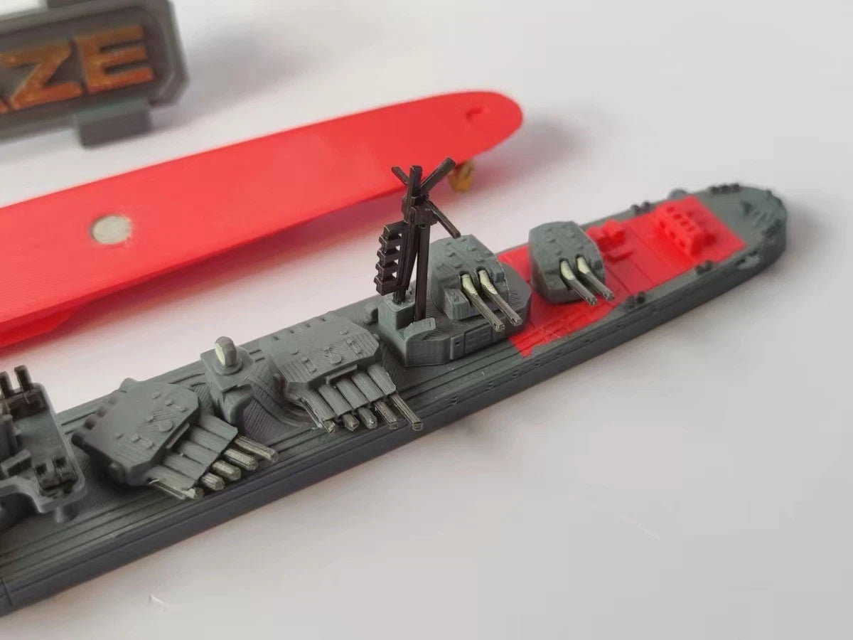 1/500 Warship Destroyer 3D Printed Model Kit Simple Paint w/ Assembly Guide 07FC0E-D4 - KOEEK