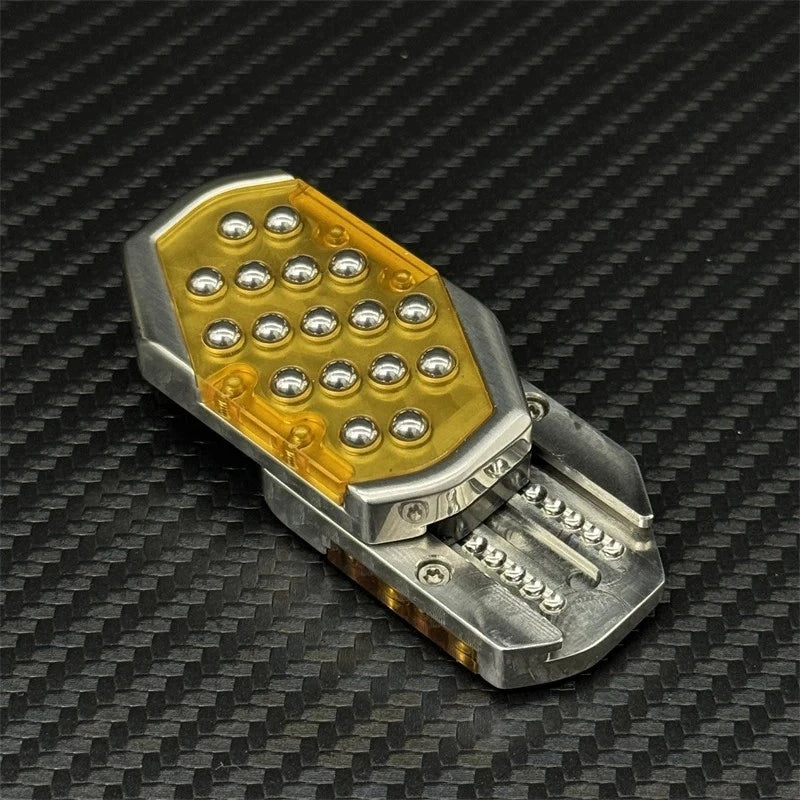 EDC Fun Bubble Press Fidget Slider Mechanical Stainless Steel Push Haptic Slider 07FC0E-D4 - KOEEK