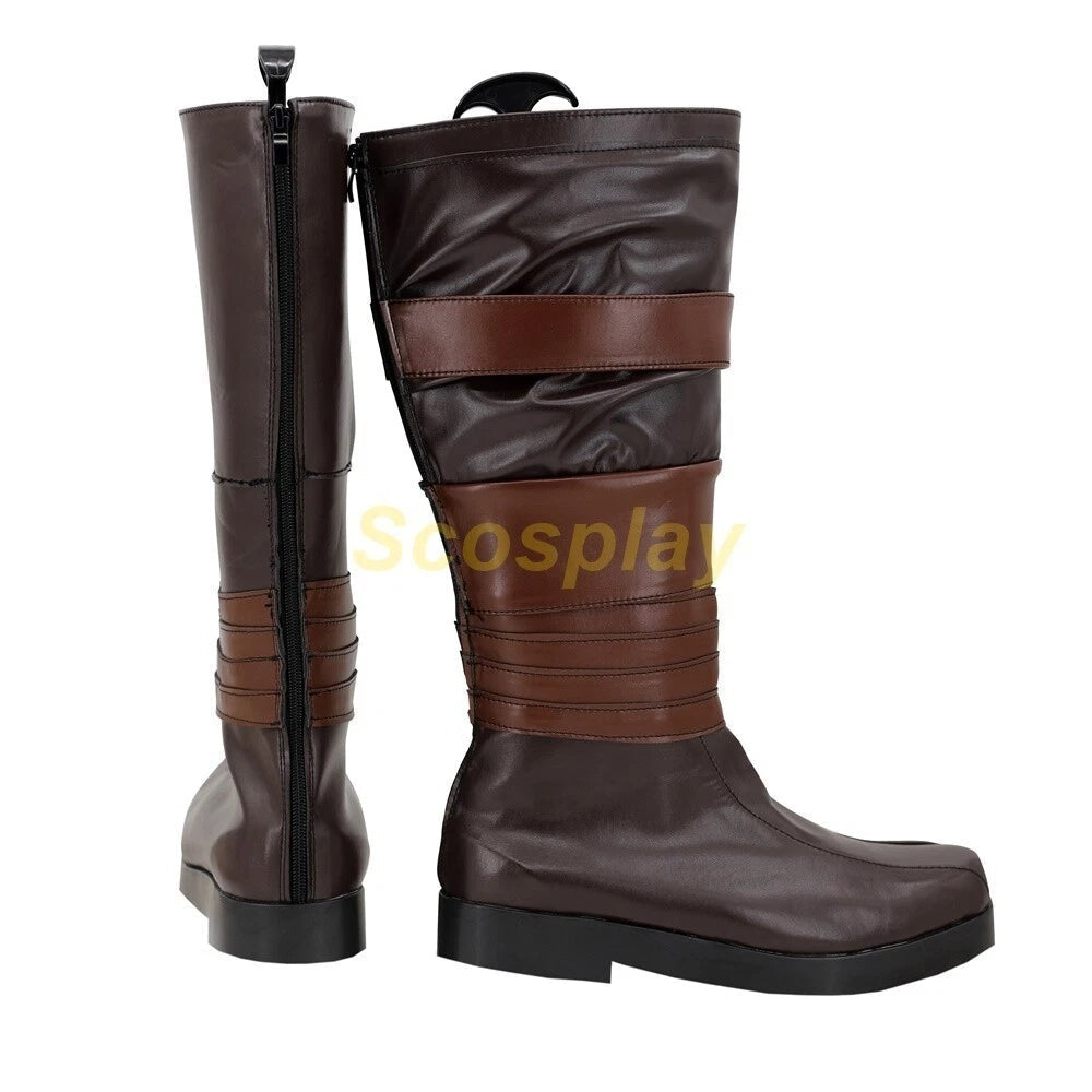 Star Wars: The Mandalorian Shoes Din Djarin Cosplay Men Boots Customized Boots 07FC0E-D4 - KOEEK