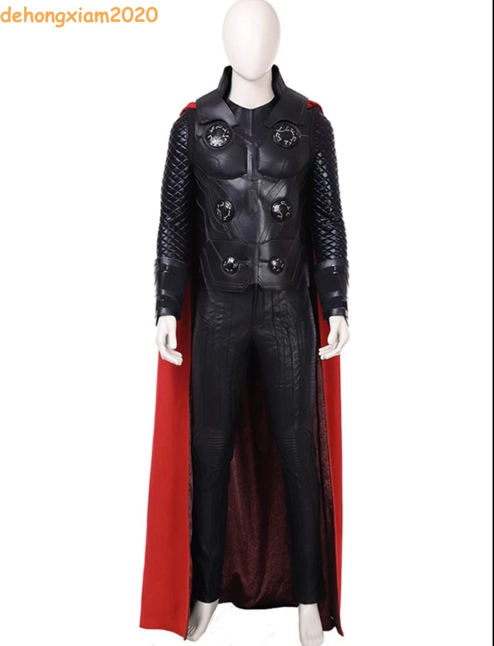 Avengers: Infinity War Thor Cosplay Costume Men Full Suit Uniform Party Show 07FC0E-D4 - KOEEK