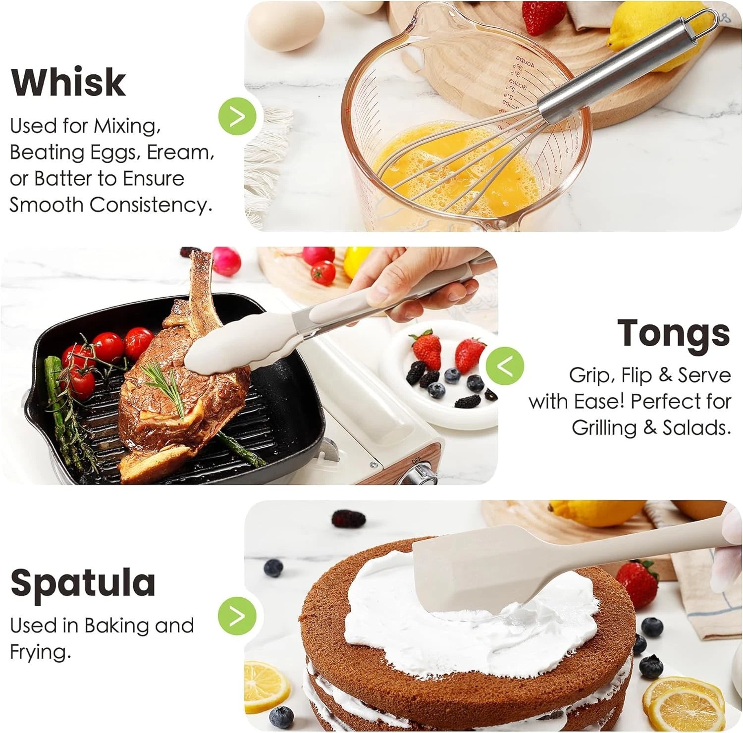 Large Cooking Utensils Set, 35 Pcs Kitchen Utensils Set with Holder, 07FC0E-D4 - KOEEK
